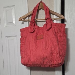 Marc Jacobs Coral Quilted Tote Bag